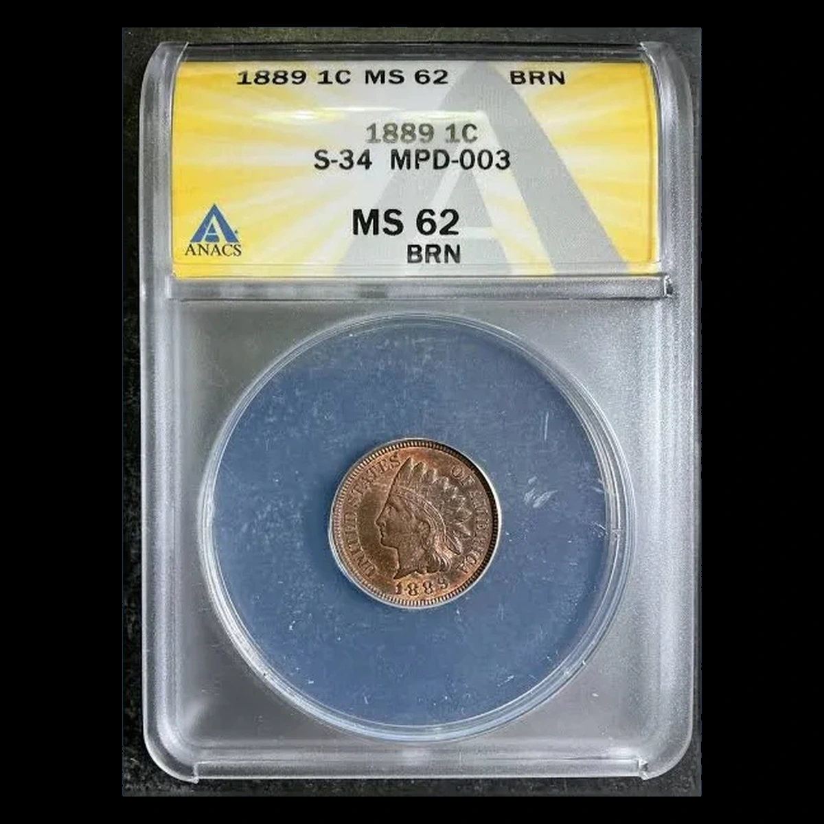 1889 Indian Head Penny: Misplaced Date