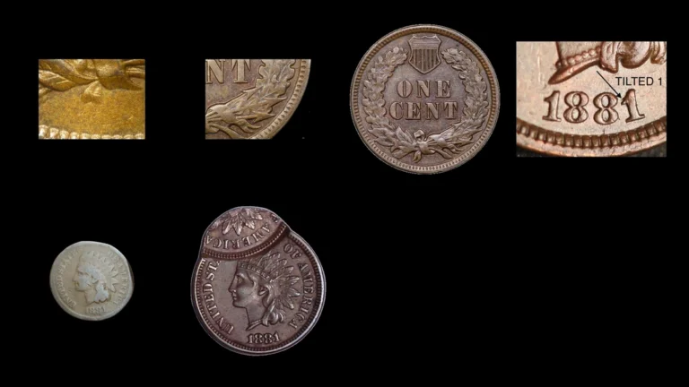 1881 Penny Errors — error coin photographs