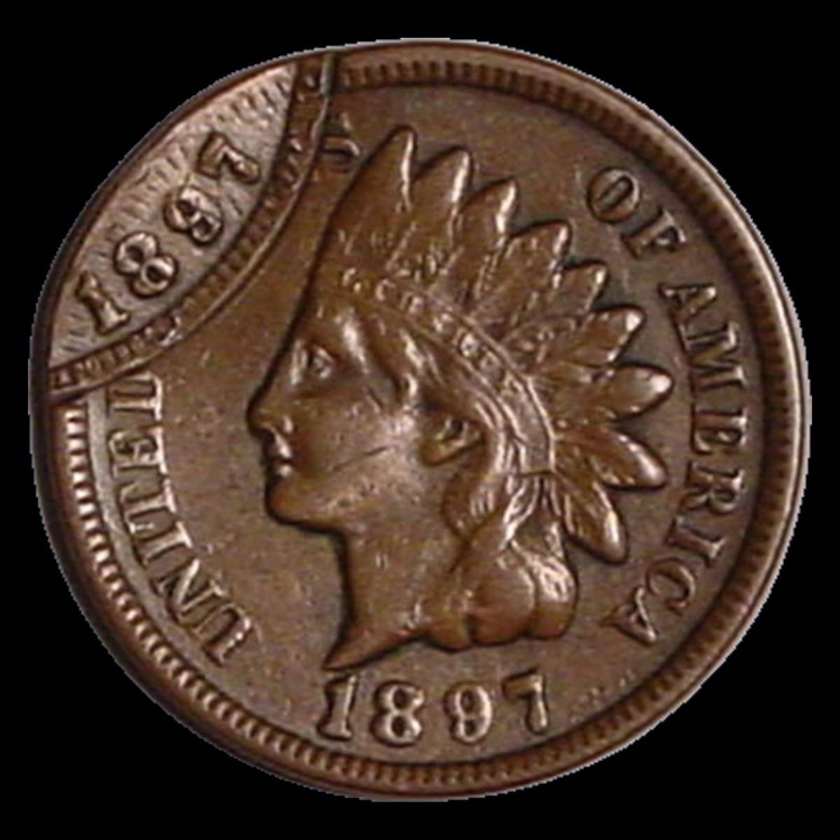 1897 Indian Cent: Multiple Strike