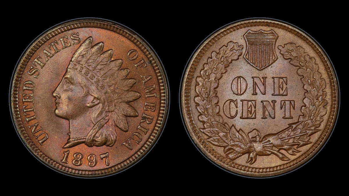 1897 Indian Head Penny: Misplaced Date
