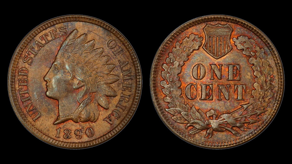 1890 Indian Head Penny: Misplaced Date