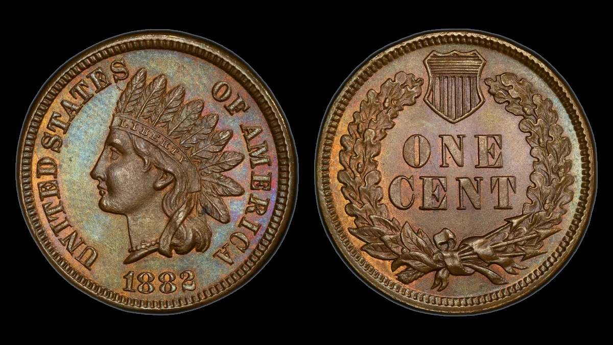 1882 Indian Head Penny: Misplaced Date
