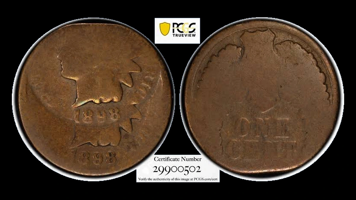 1898 Indian Head Penny: Double / Multiple Strike
