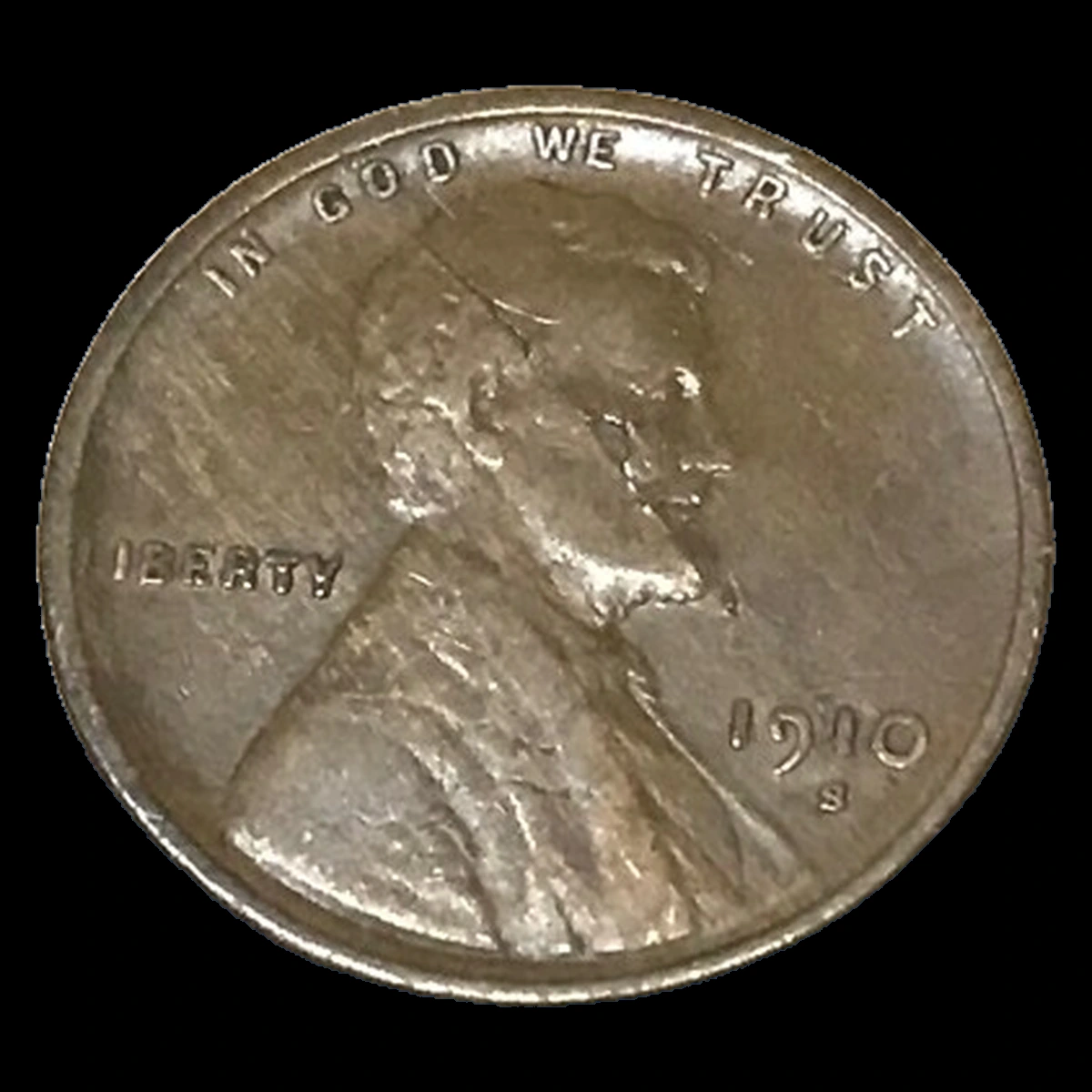 1910 Wheat Penny: Lamination / Split Planchet