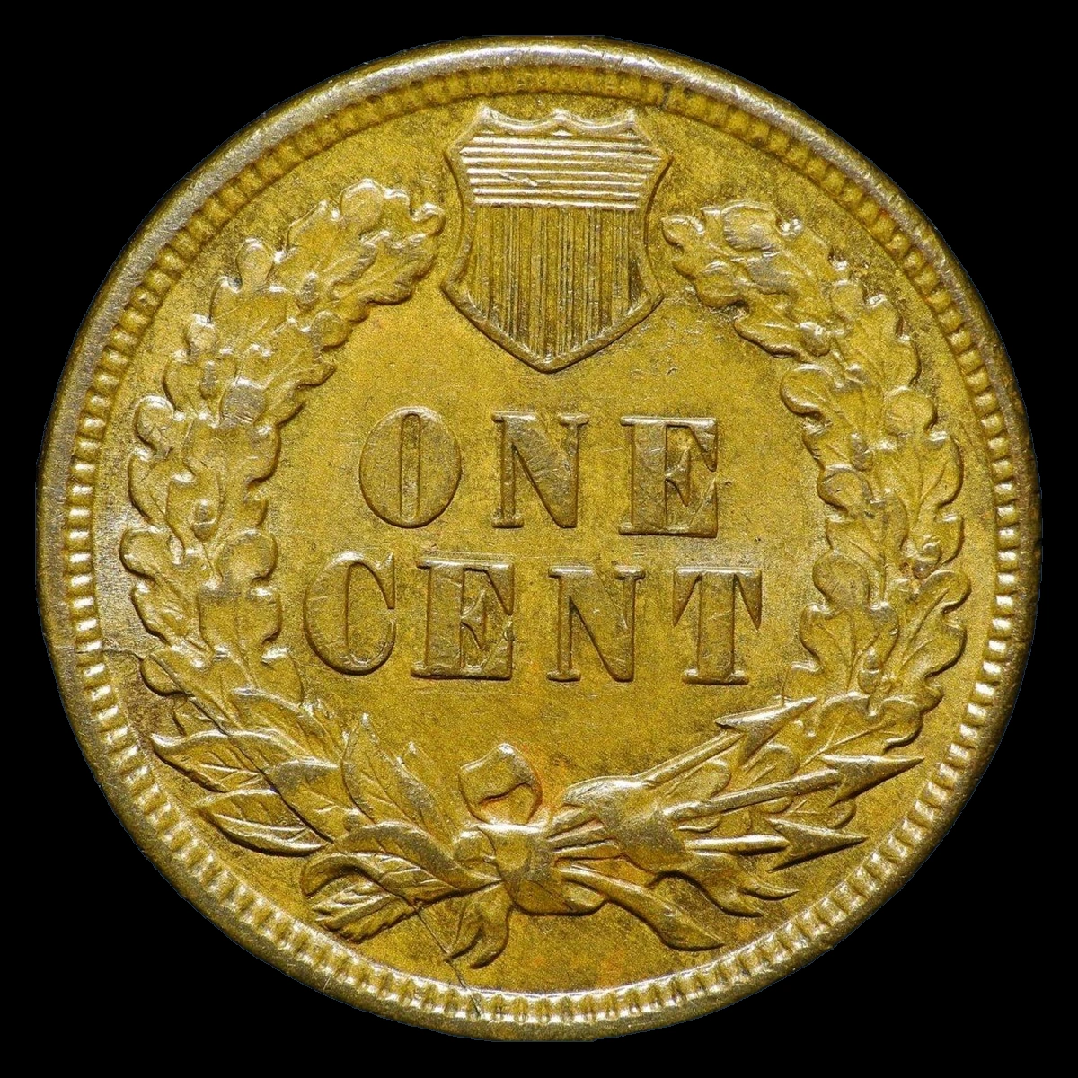 1907 Indian Head Penny: Die Crack