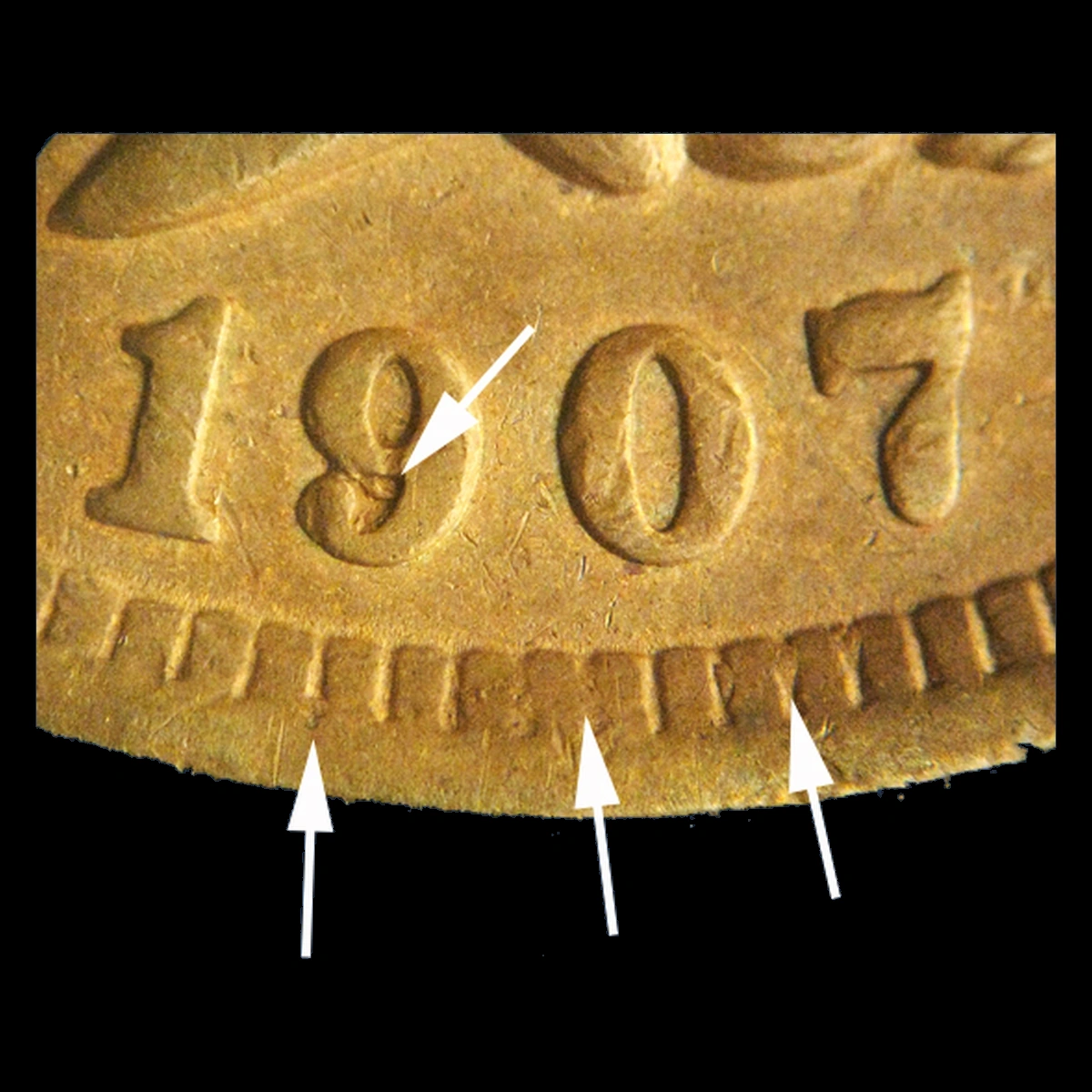 1907 Indian Head Penny: Misplaced Date
