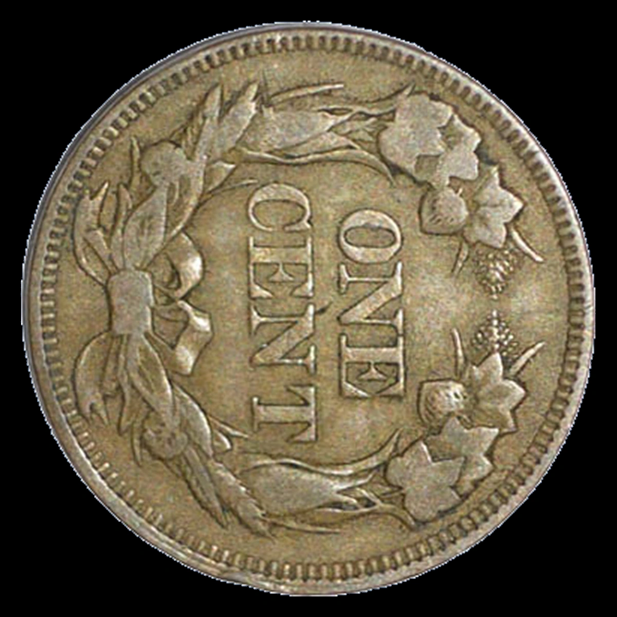 1857 Flying Eagle Cent: Rotated Dies