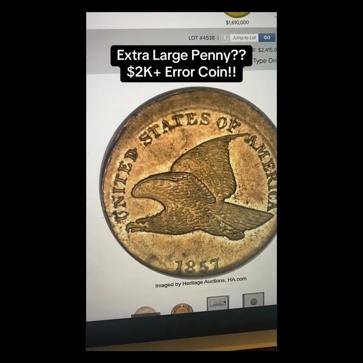 1857 Flying Eagle Cent: Broadstrike