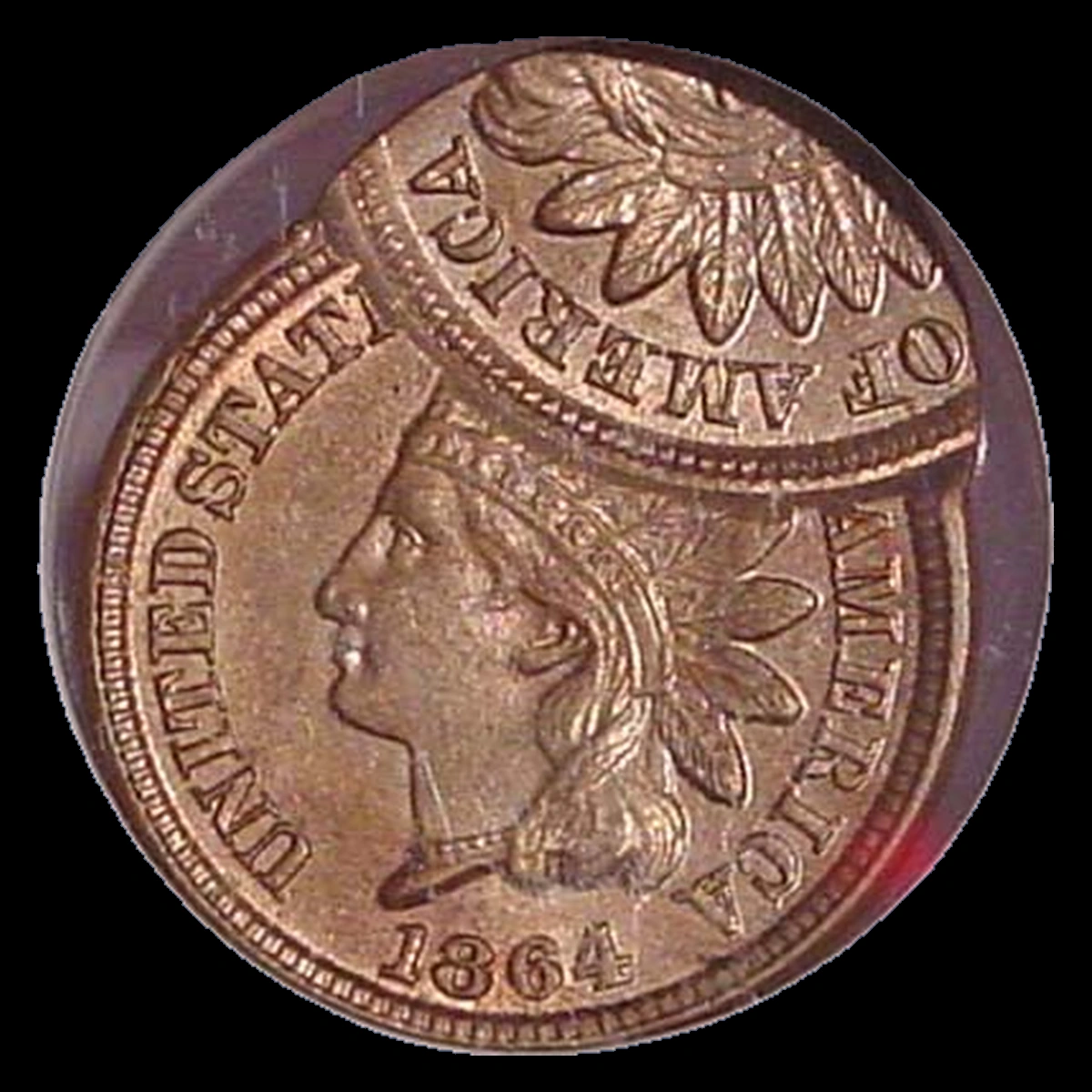 1864 Indian Head Penny: Double / Multiple Strike