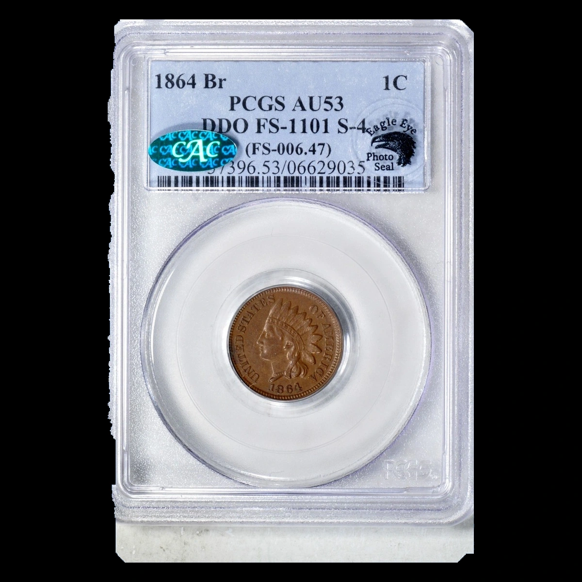 1864 Indian Cent: Doubled Die Obverse