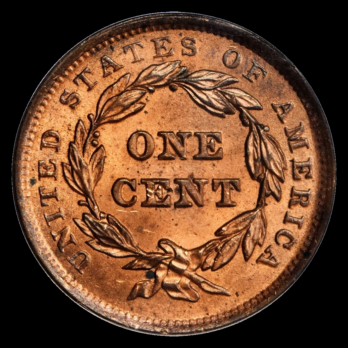 1842 Braided Hair Cent: Misaligned Die