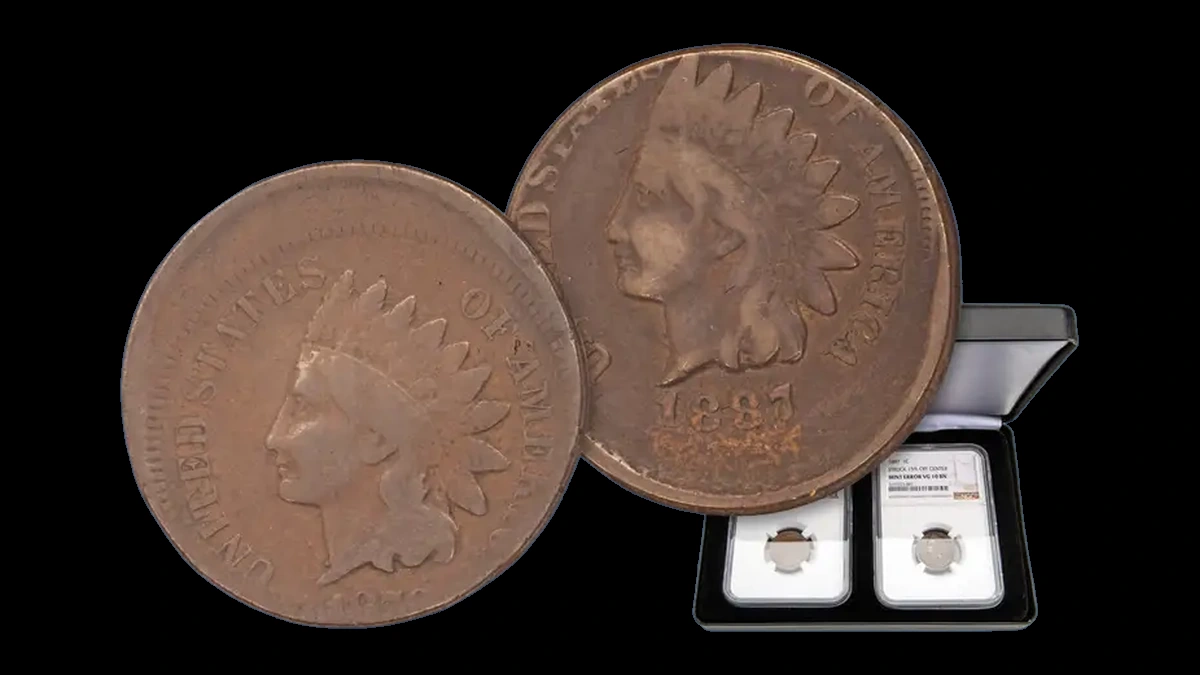 1878 Indian Cent: Off Center Strike