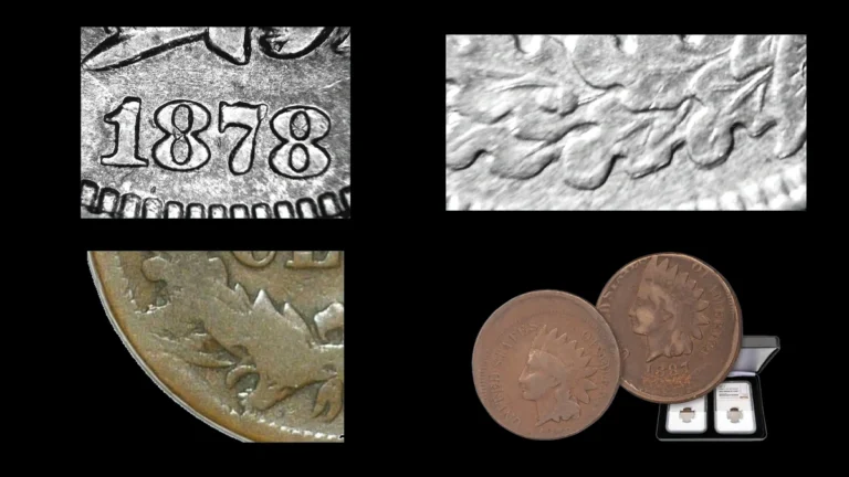 1878 Penny Errors — error coin photographs
