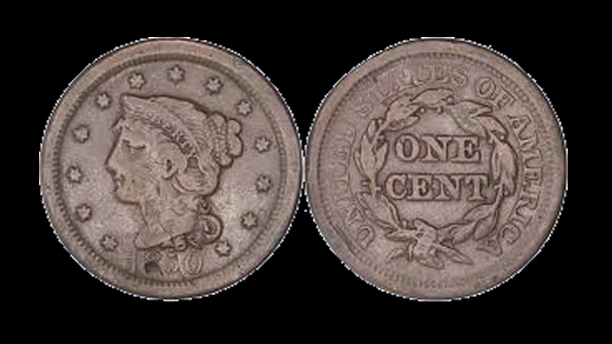 1850 Penny Errors — error coin photographs
