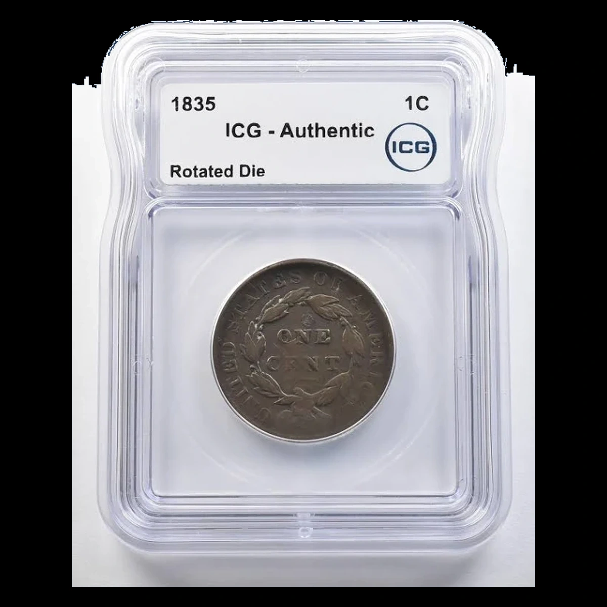 1835 Coronet Head Cent: Rotated Dies