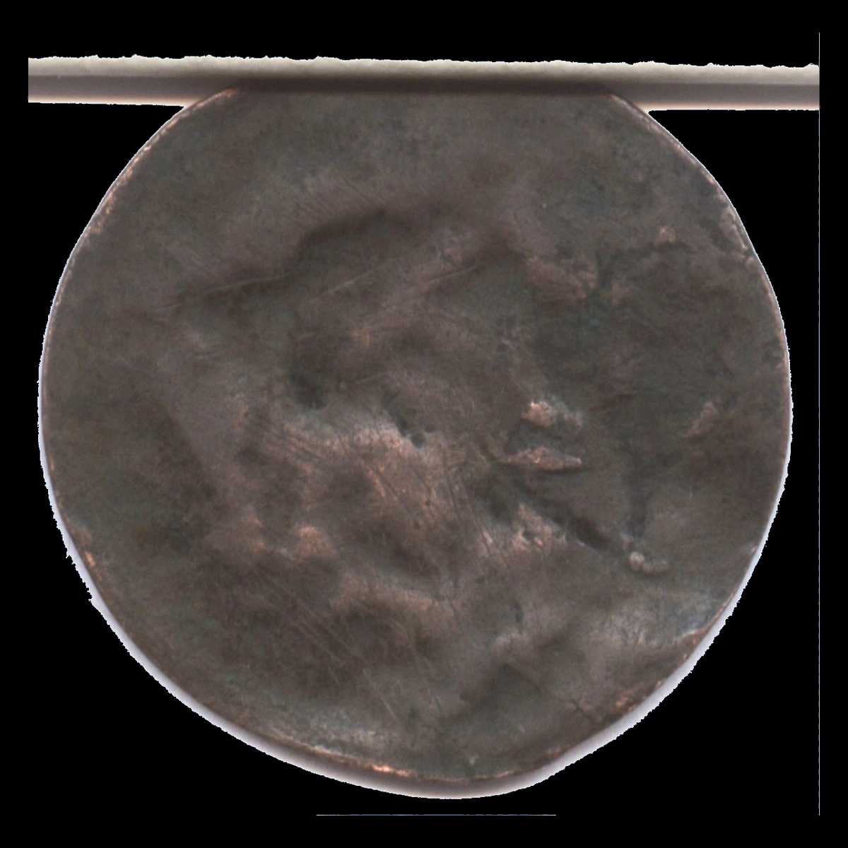1835 Coronet Head Cent: Split Planchet