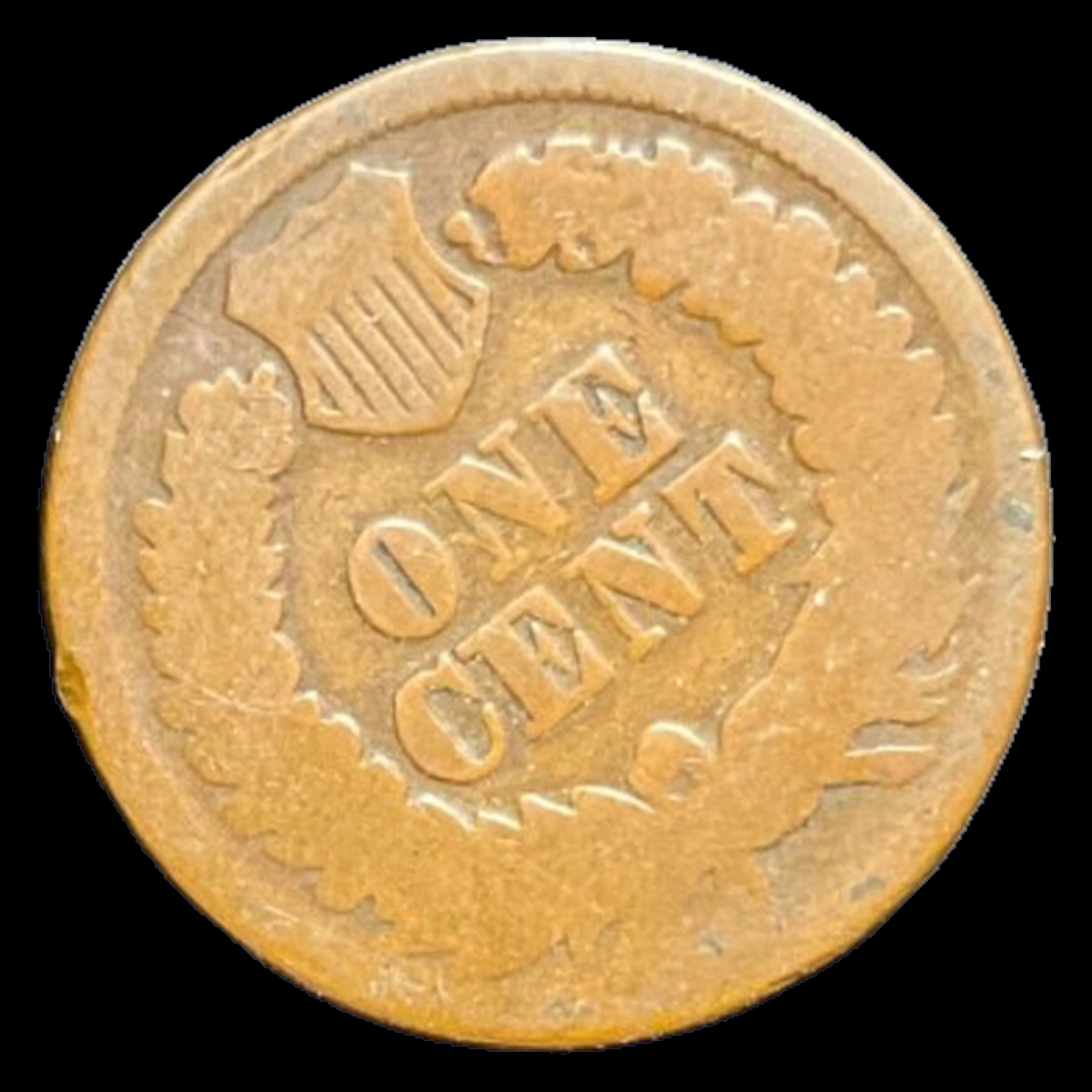 1865 Indian Head Penny: Rotated Dies