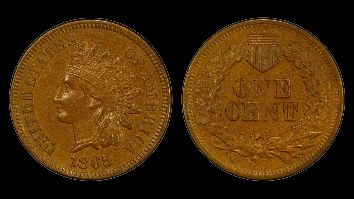 1865 Indian Head Penny: Misplaced Date