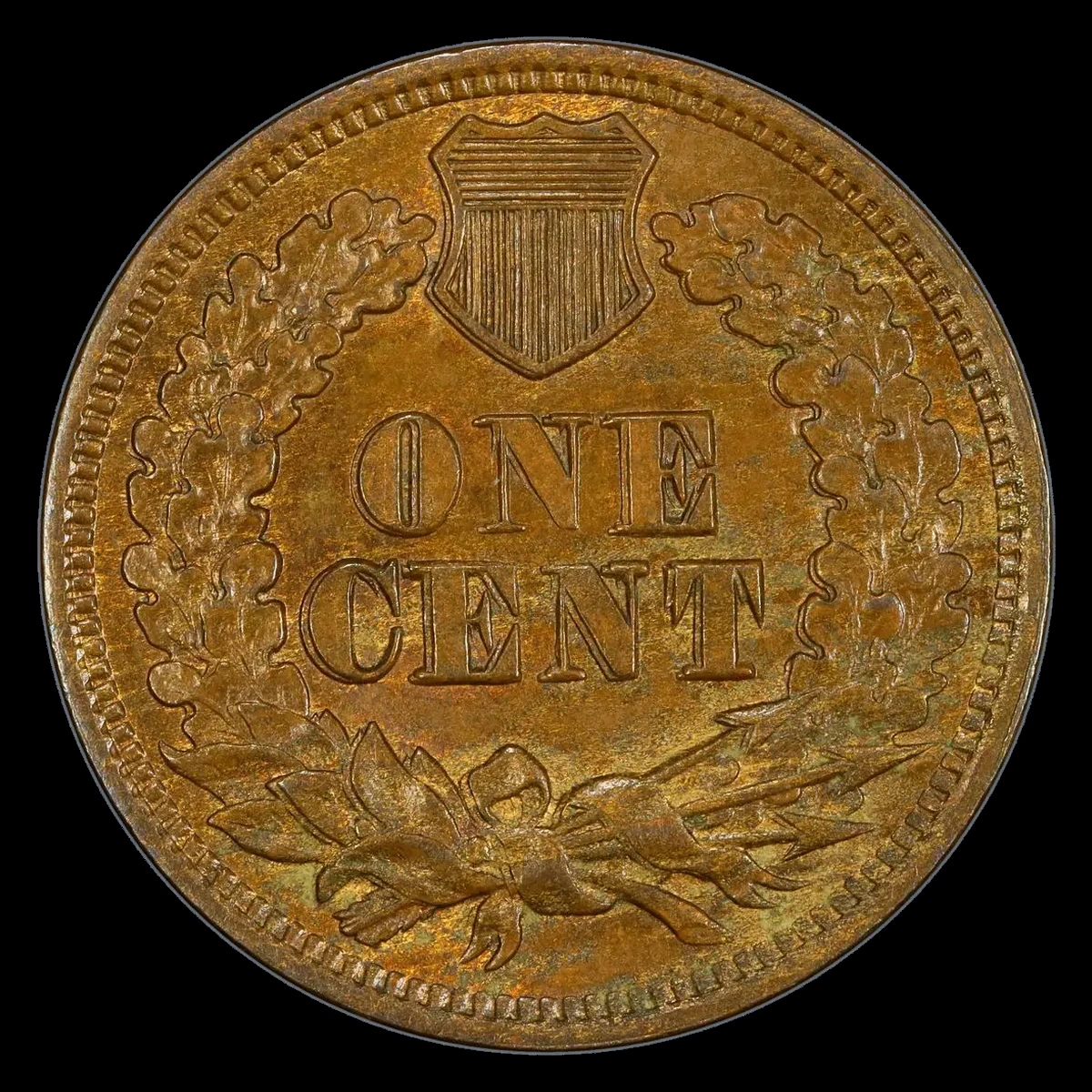 1865 Indian Head Penny: Doubled Die Reverse