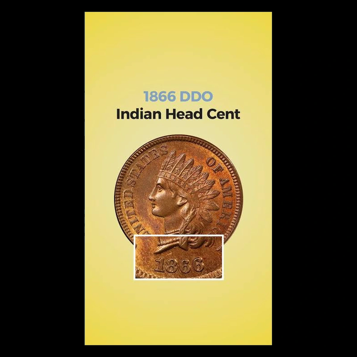 1866 Indian Head Penny: Misplaced Date