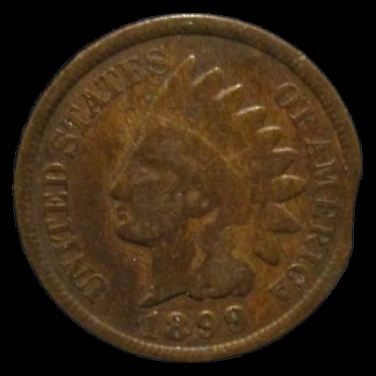 1899 Indian Head Penny: Clipped Planchet