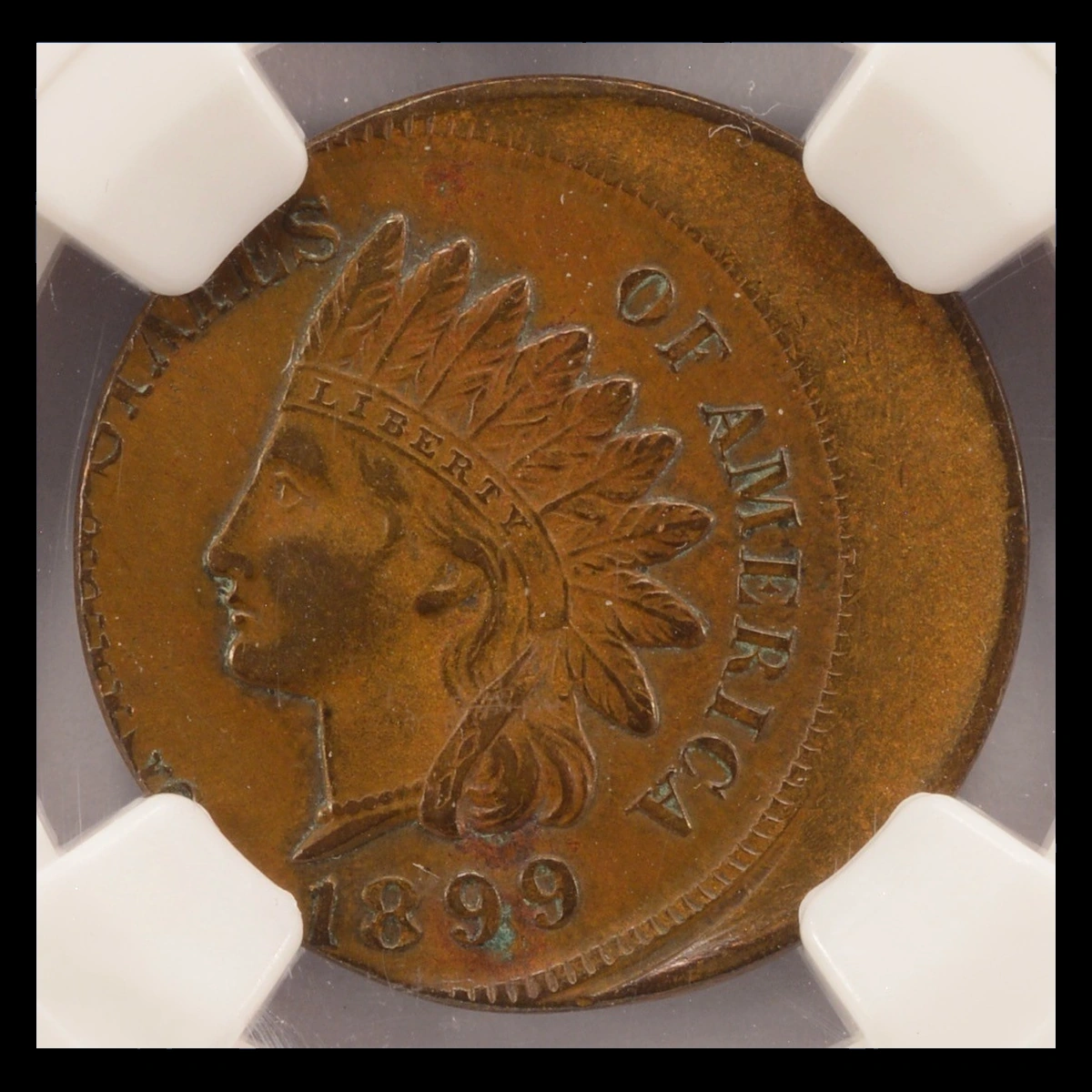 1899 Indian Head Penny: Off-Center Strike