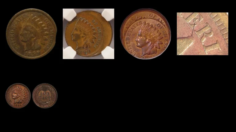1899 Penny Errors — error coin photographs