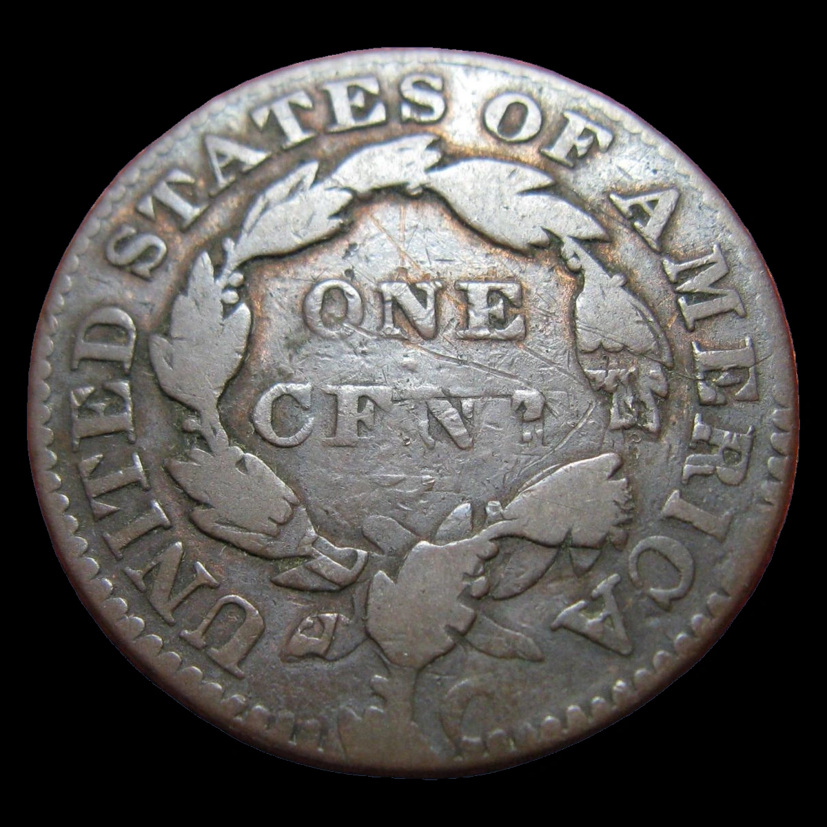 1831 Coronet Head Cent: Multiple Strike