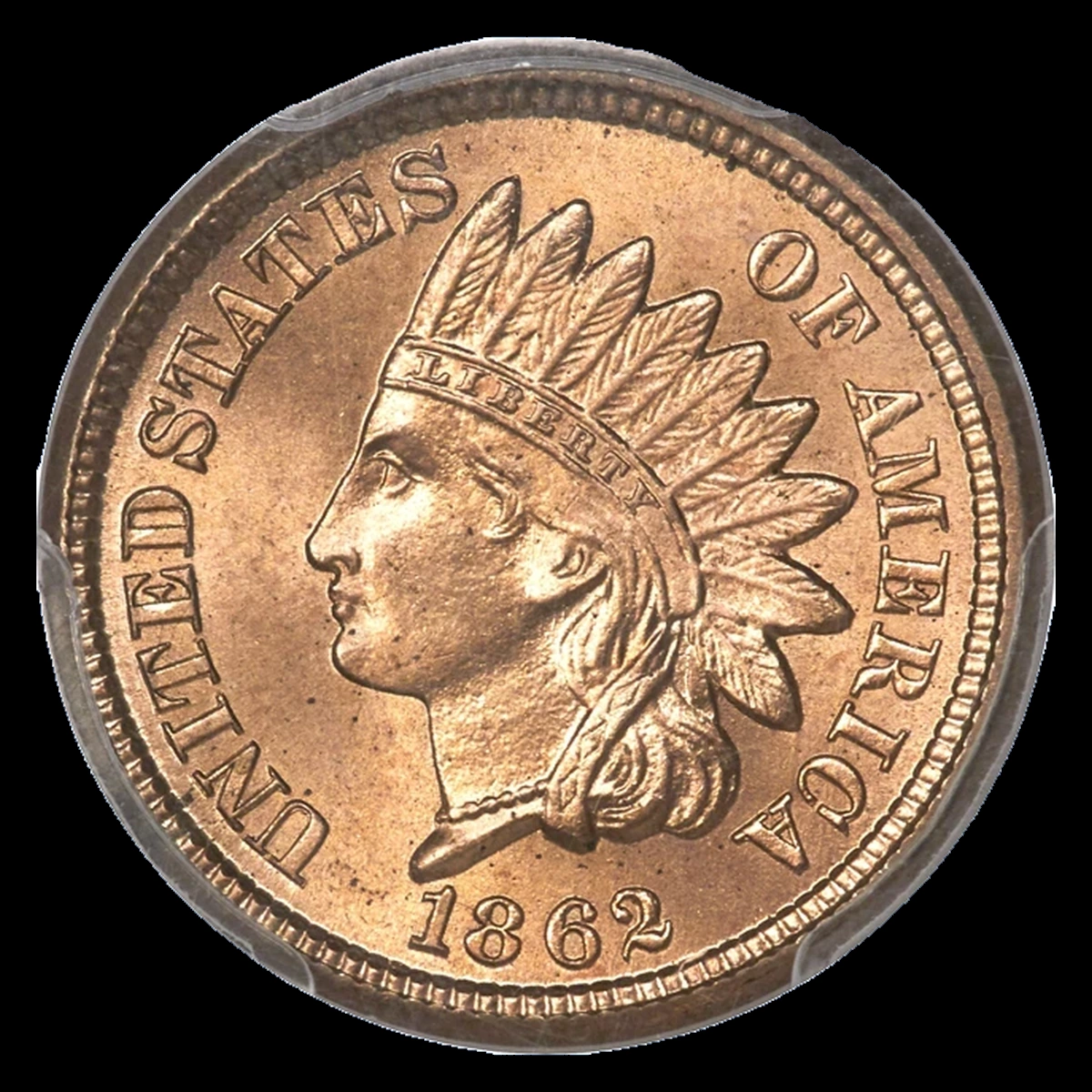 1862 Indian Head Penny: Repunched Date