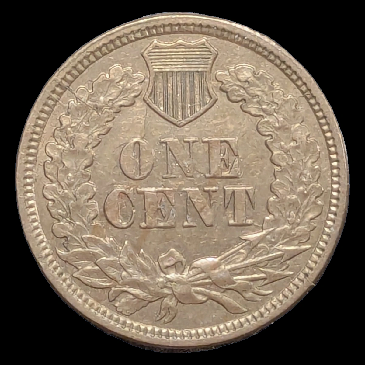 1862 Indian Head Penny: Die Crack