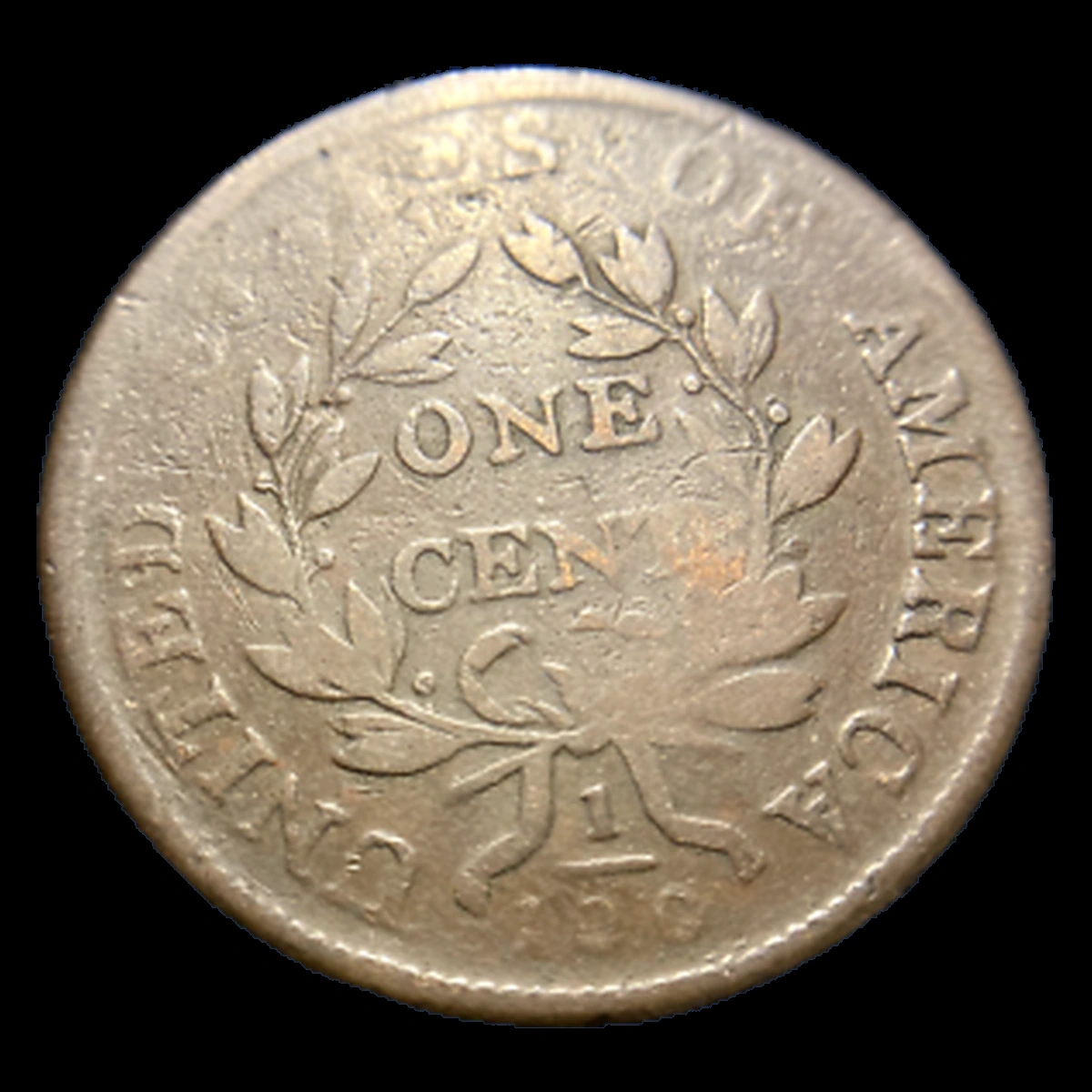 1802 Draped Bust Cent: Clashed Dies