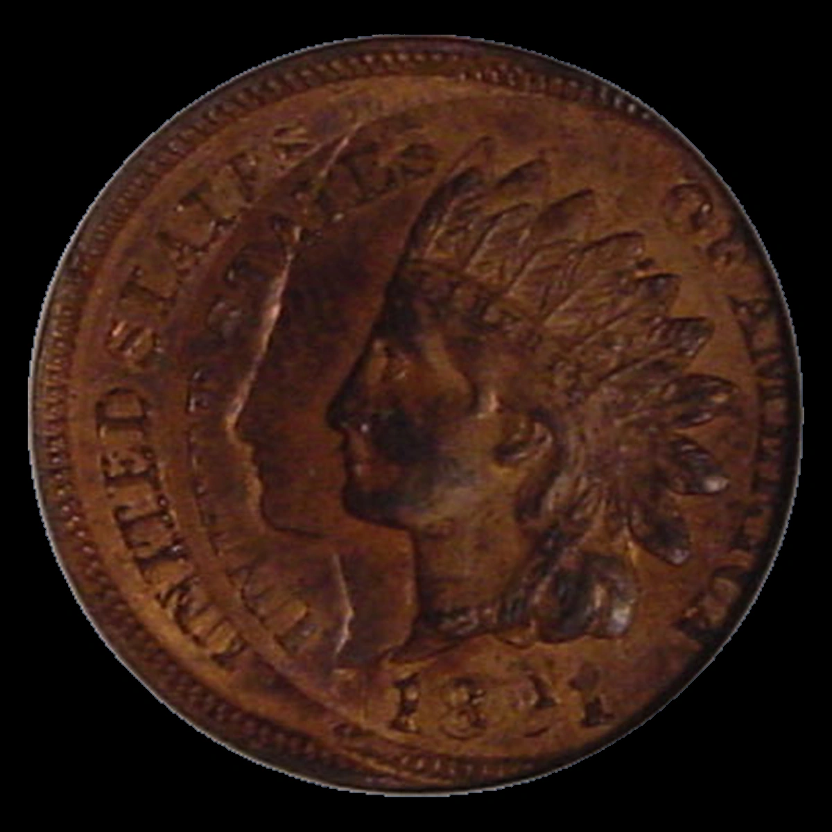1891 Indian Cent: Multiple Strike