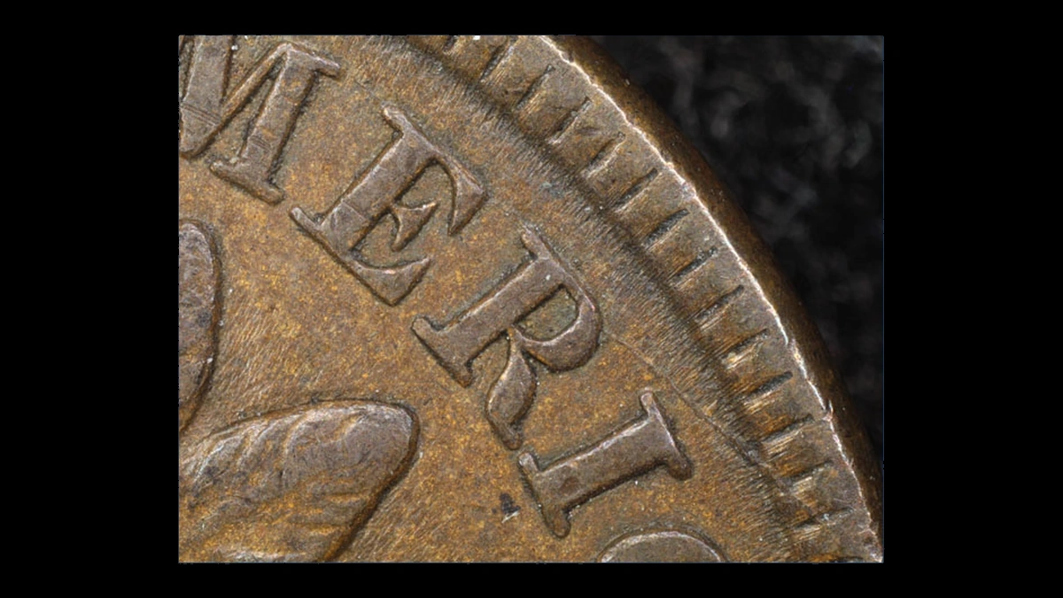 1891 Indian Head Penny: Die Crack