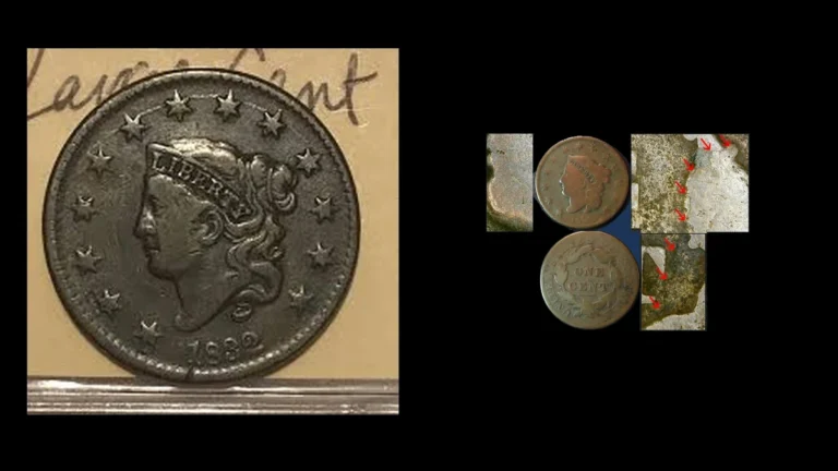 1832 Penny Errors — error coin photographs