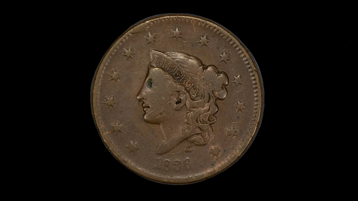 1836 Penny Errors — error coin photographs