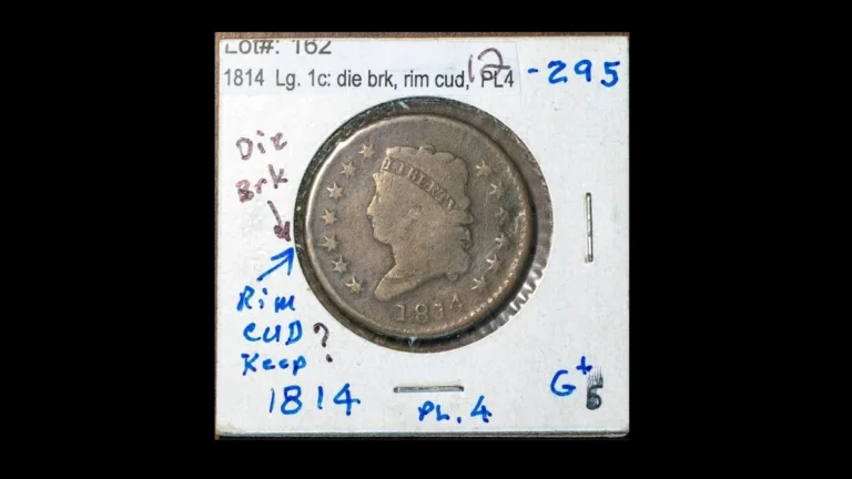 1814 Penny Errors — error coin photographs