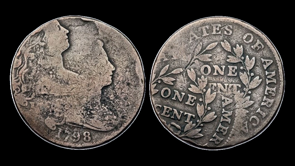 1798 Draped Bust Cent: Double / Multiple Strike