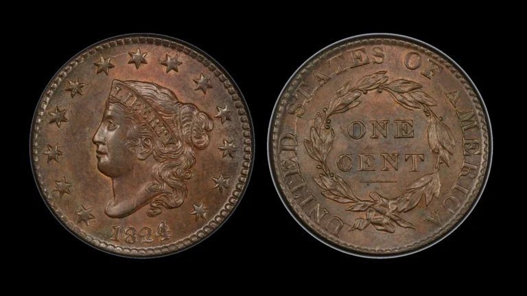 1824 Penny Errors — error coin photographs