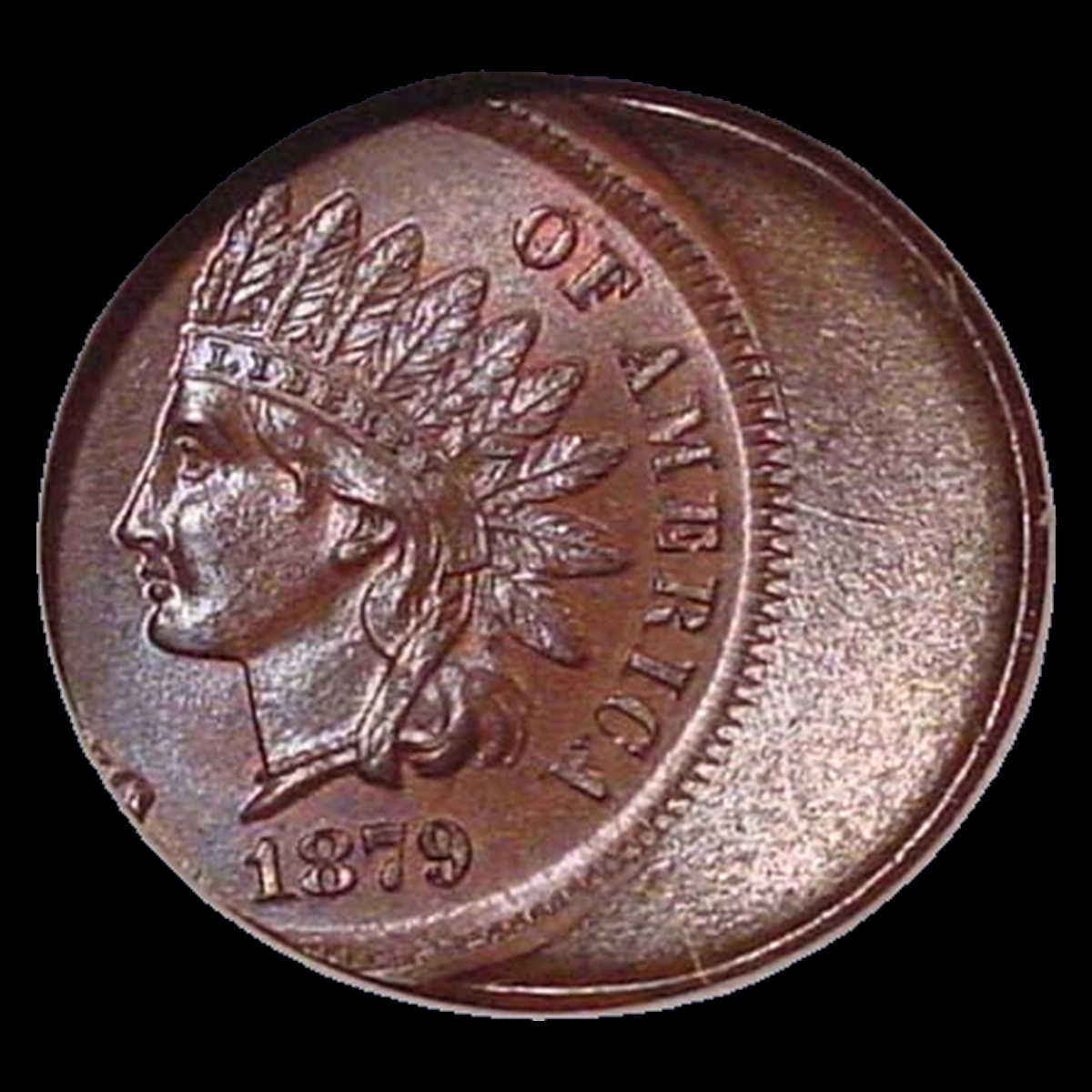 1879 Indian Cent: Off Center Strike