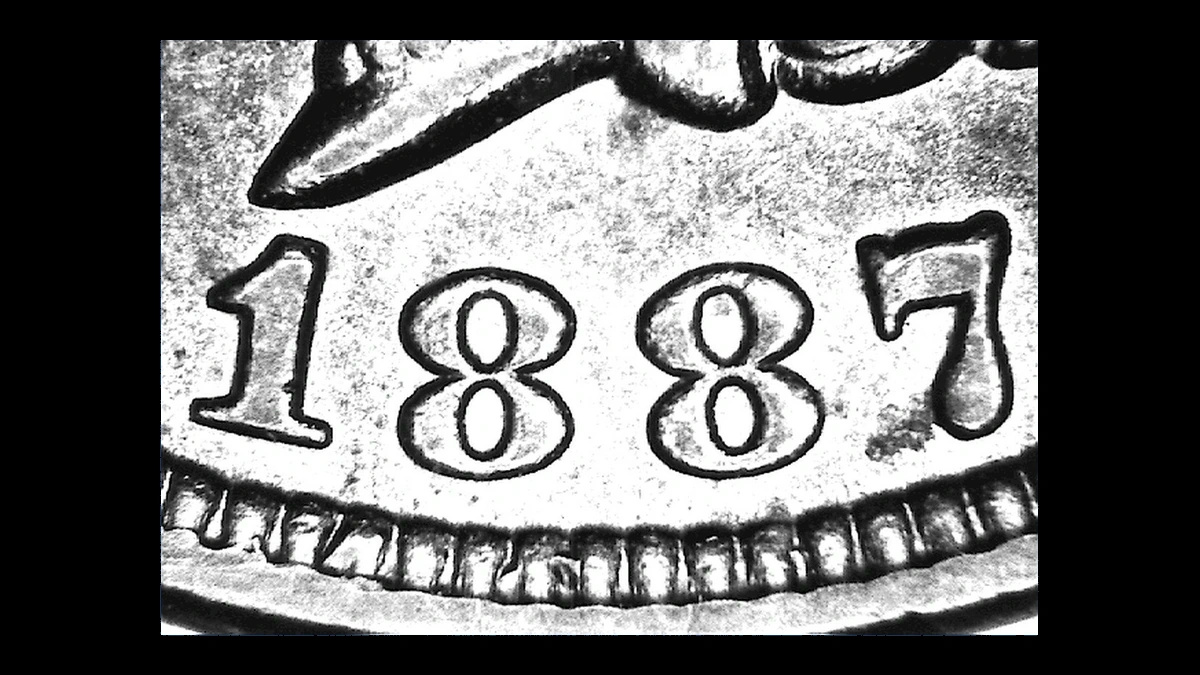 1887 Indian Head Penny: Misplaced Date