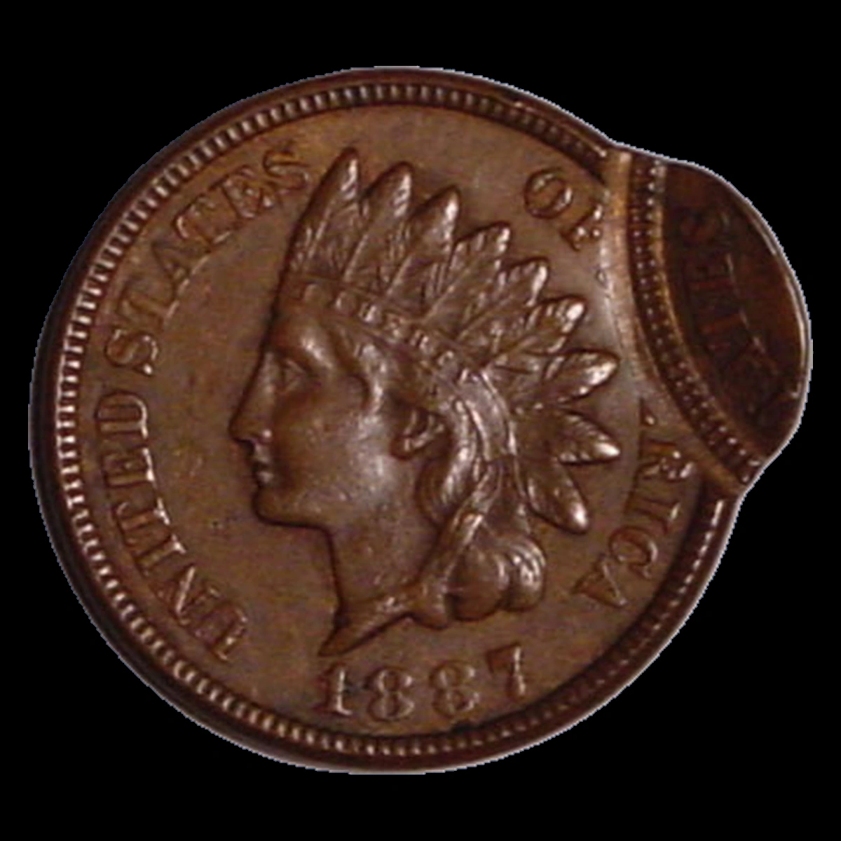1887 Indian Cent: Multiple Strike