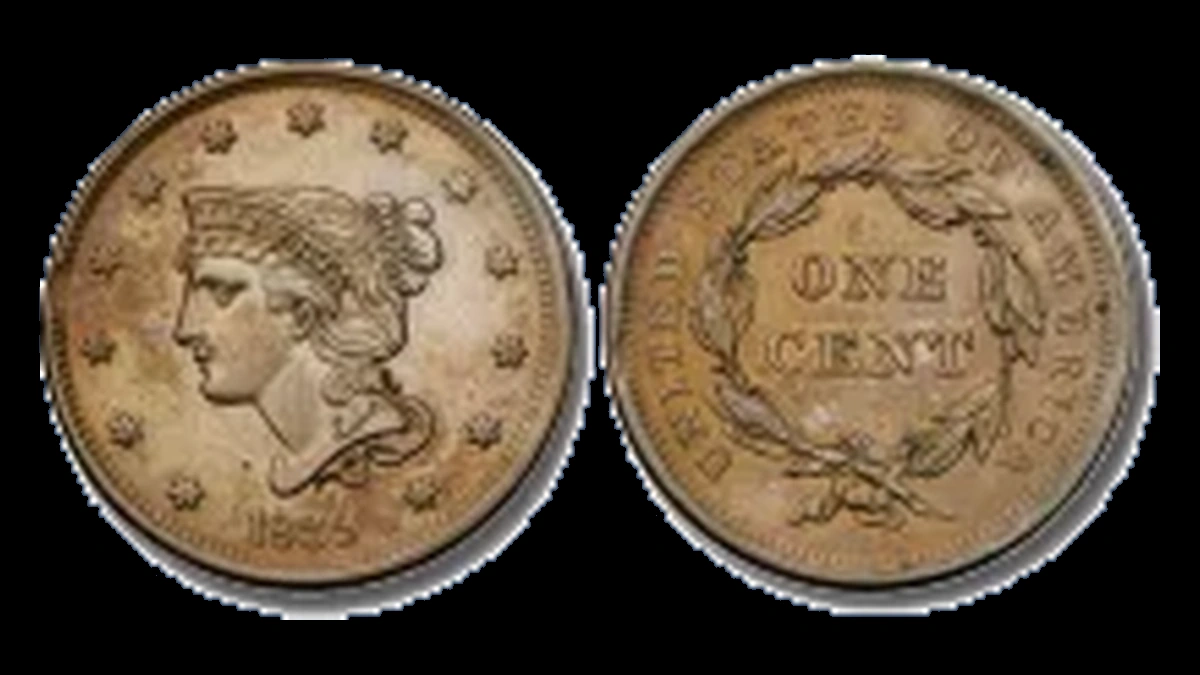 1839 Braided Hair Cent: Clipped Planchet