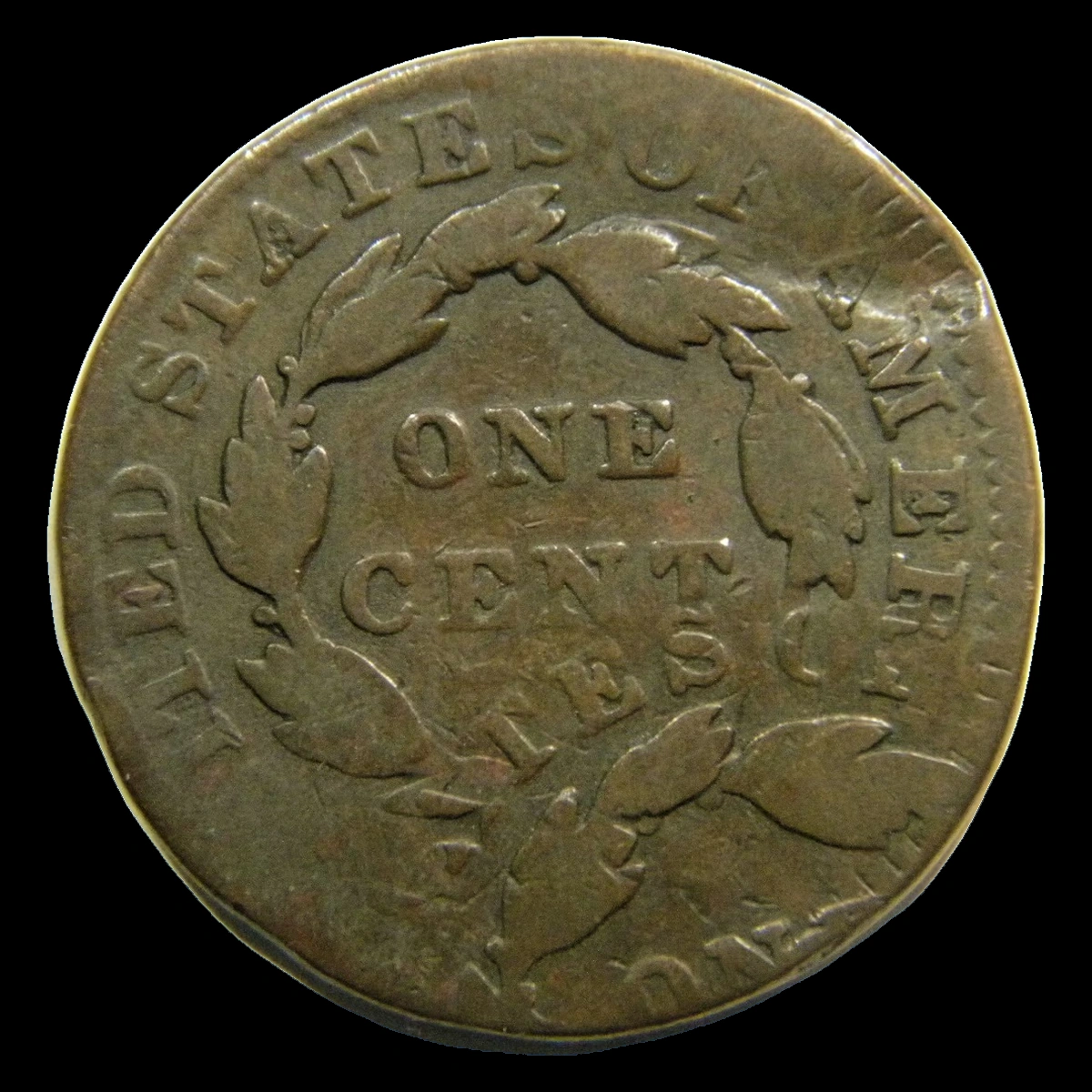 1833 Coronet Head Cent: Multiple Strike