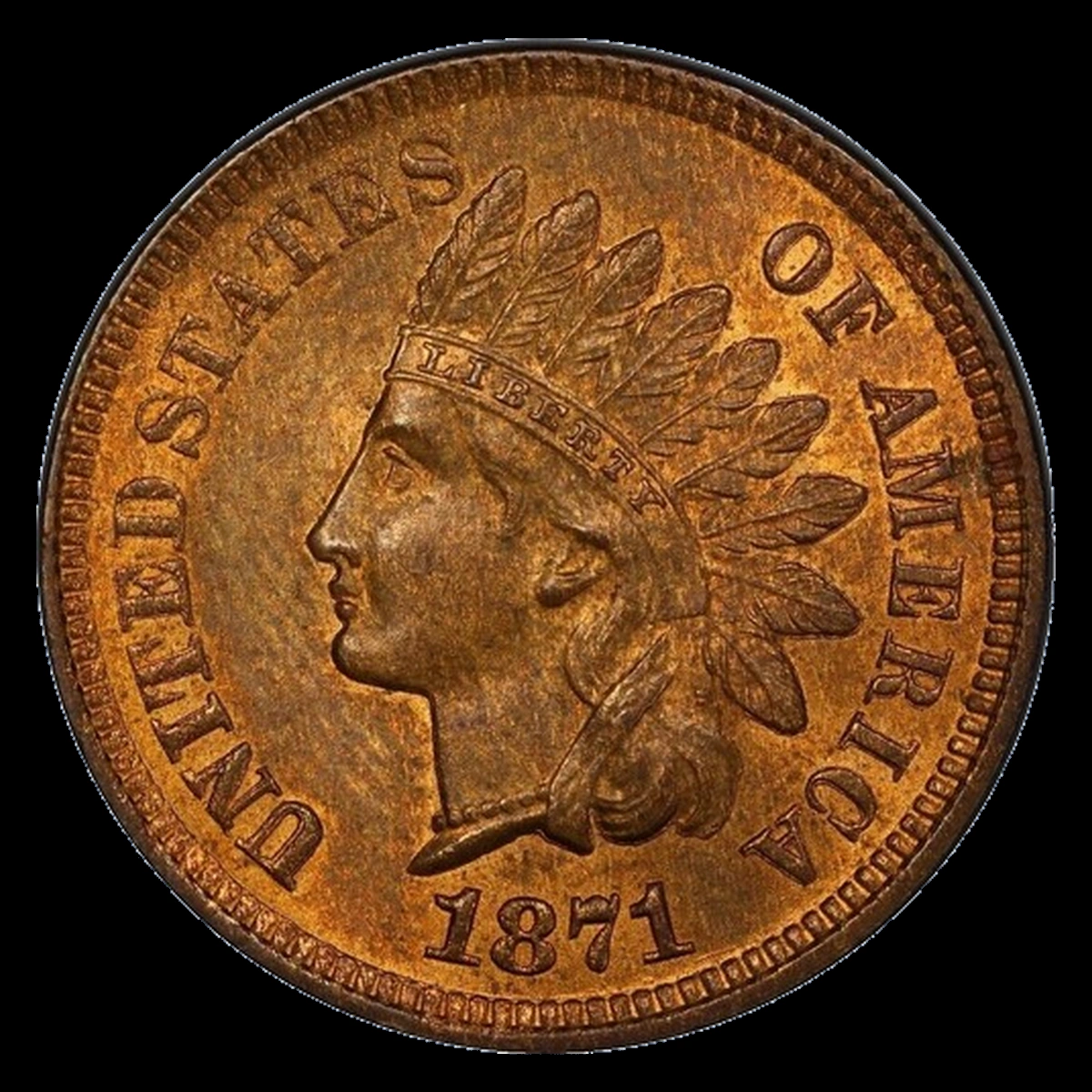 1871 Indian Cent: Rotated Dies