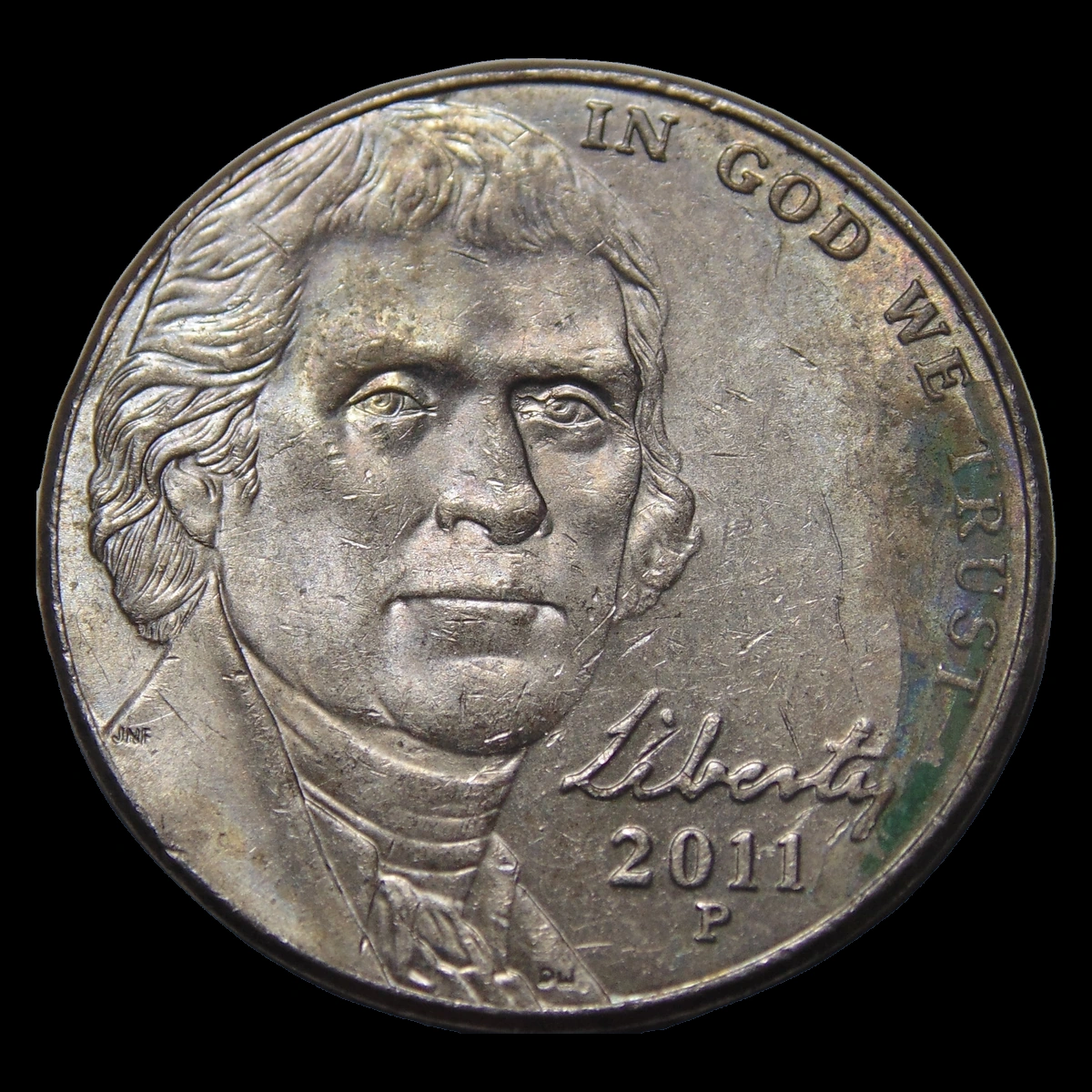 2011 Jefferson Nickel: Clashed Dies