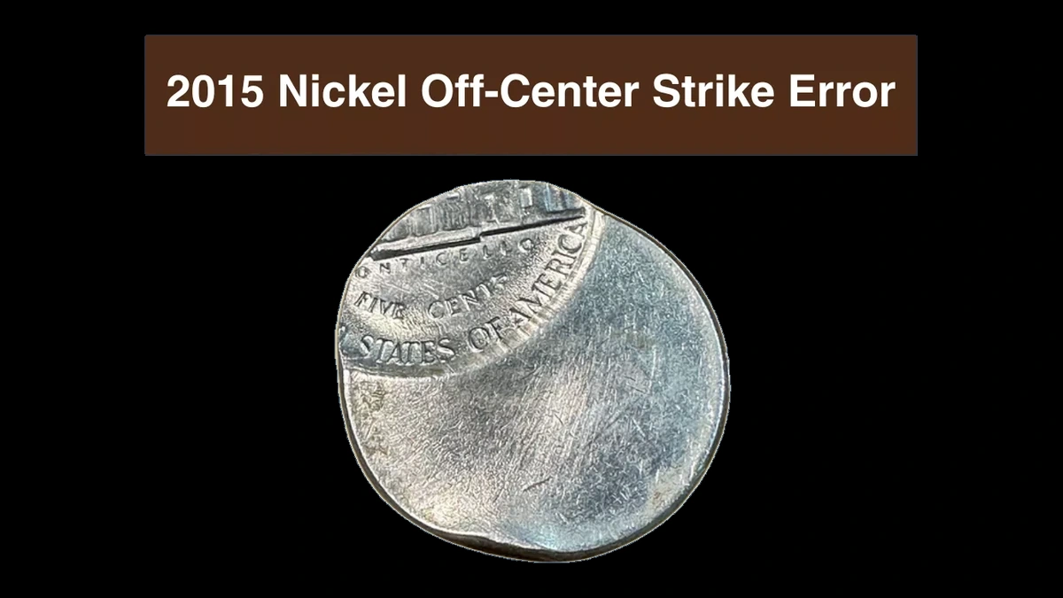 2015 Jefferson Nickel: Off Center Strike
