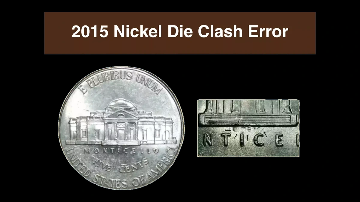 2015 Jefferson Nickel: Clashed Dies