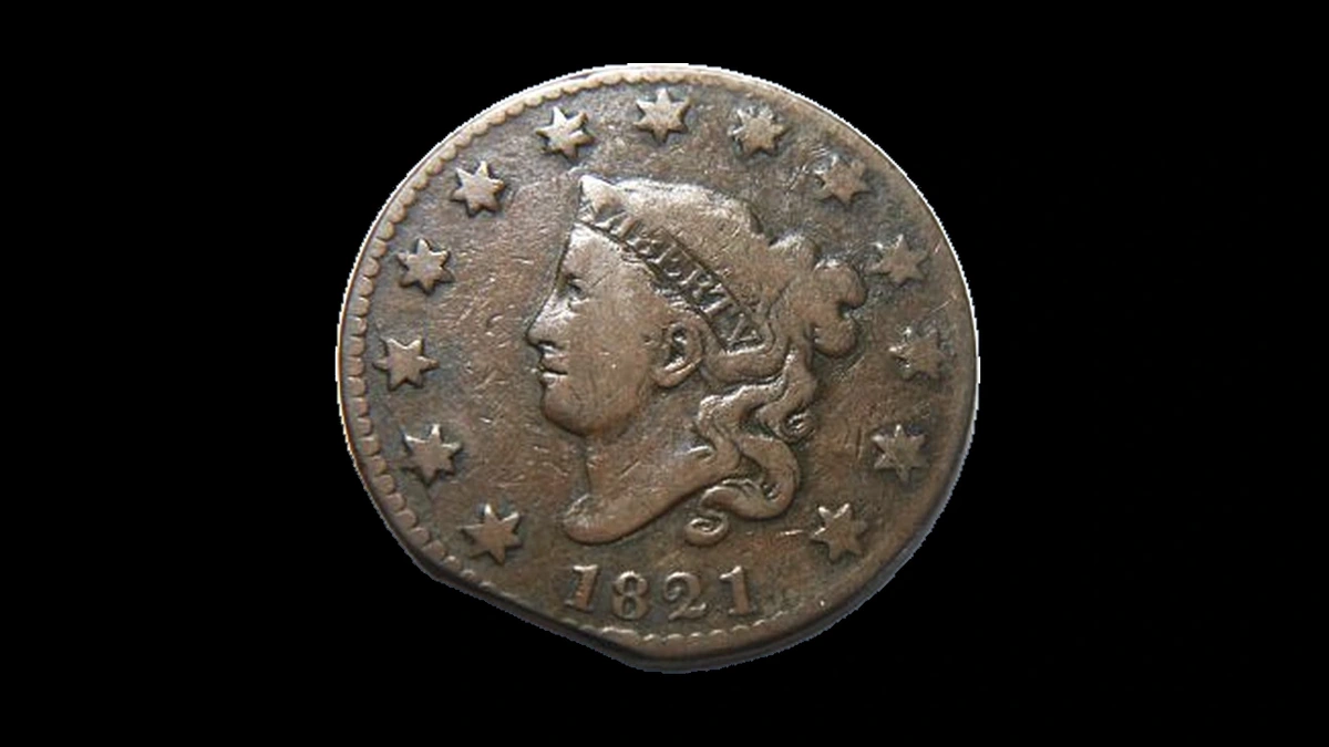 1821 Penny Errors — error coin photographs