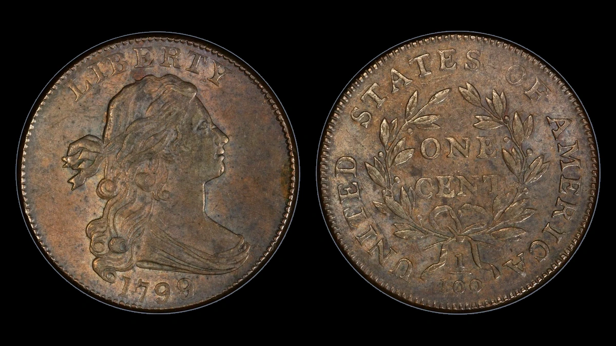 1799 Draped Bust Cent: Overdate