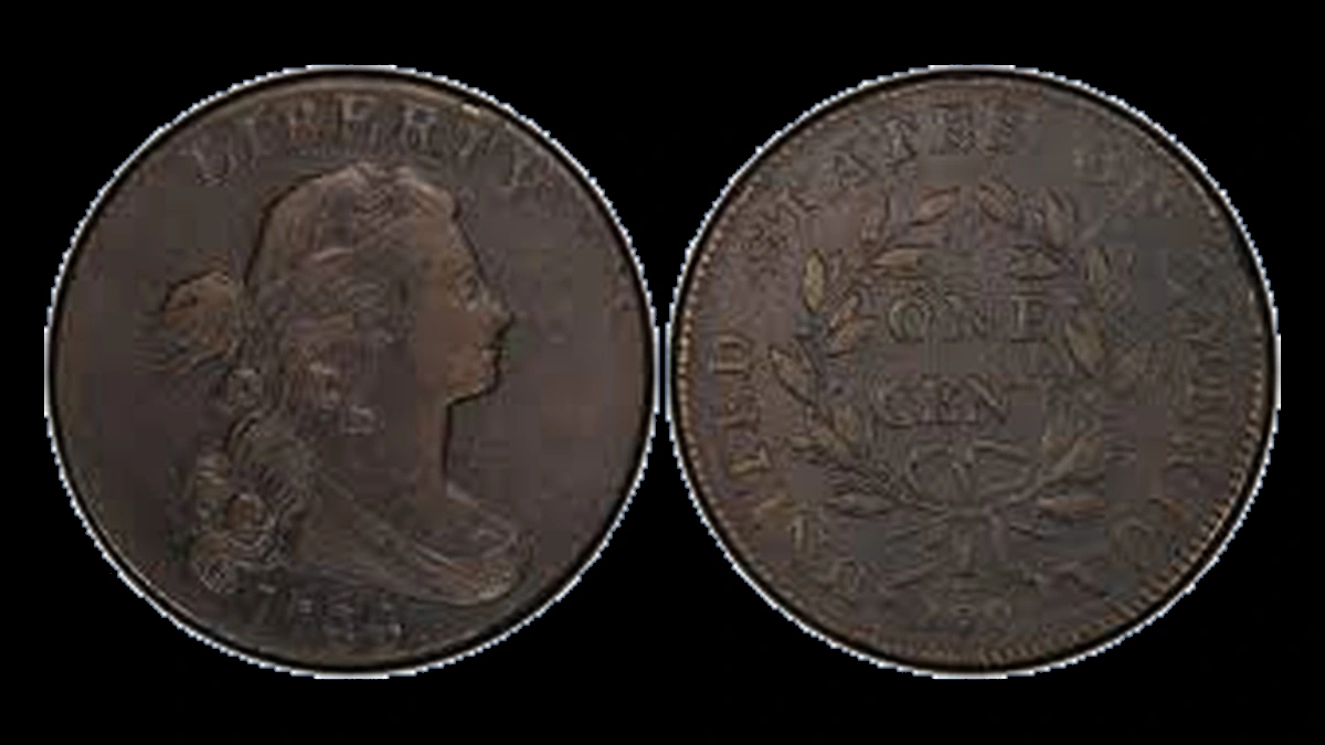 1799 Draped Bust Cent: Die Break
